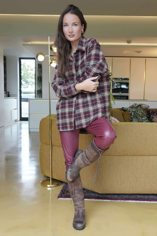 Wax Magic Trousers Burgundy